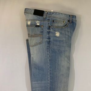 Gongshow Beauty Status light wash blue jeans